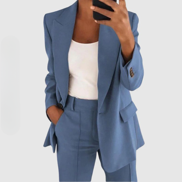 Sophia Women's Blazer Set | Cotton-Silk Blend, Tailored Fit 7