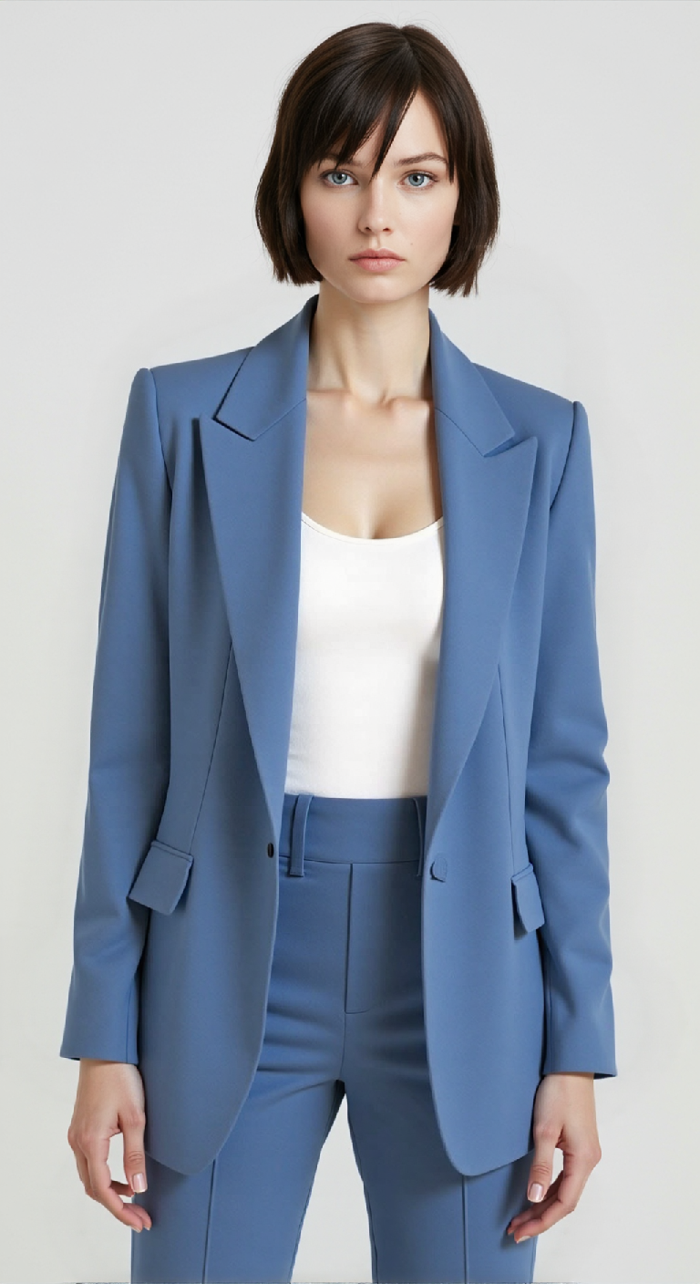 Sophia Women's Blazer Set | Cotton-Silk Blend, Tailored Fit 8