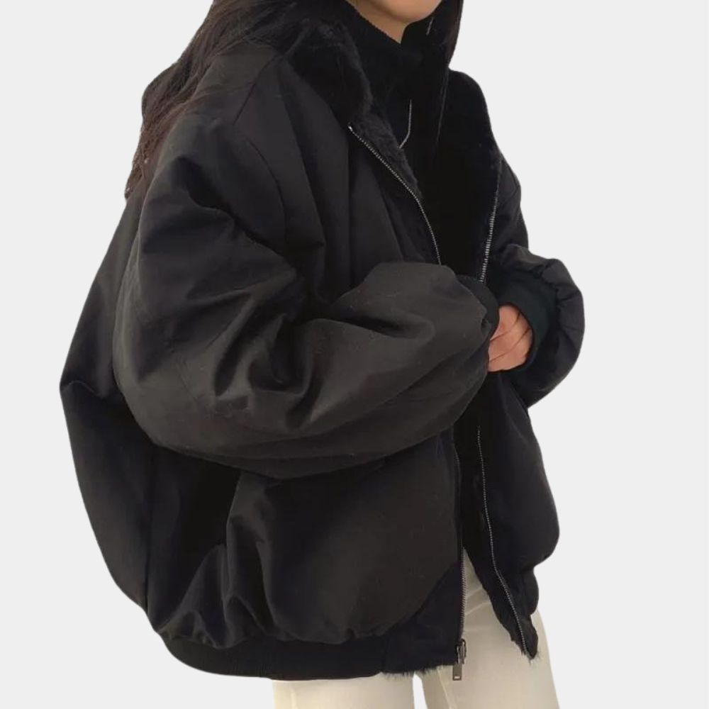 Sophie Women's Winter Jacket | Lined Interior, Trendy Short Cut