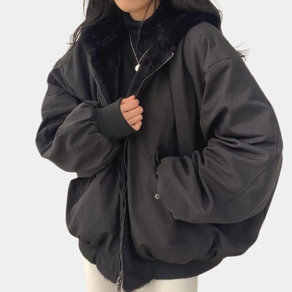 Sophie Women's Winter Jacket | Lined Interior, Trendy Short Cut