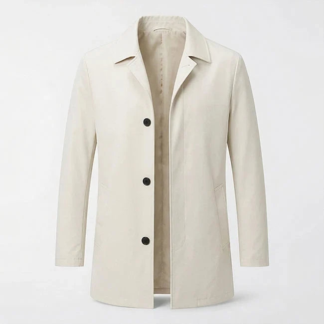 Soren Men's Coat | Cotton-Rich, Mid-Length, Point Collar 4