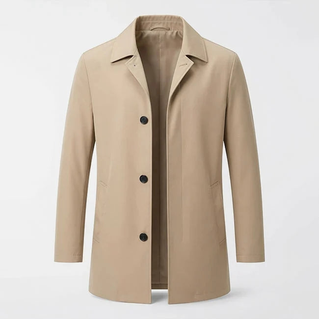 Soren Men's Coat | Cotton-Rich, Mid-Length, Point Collar 5