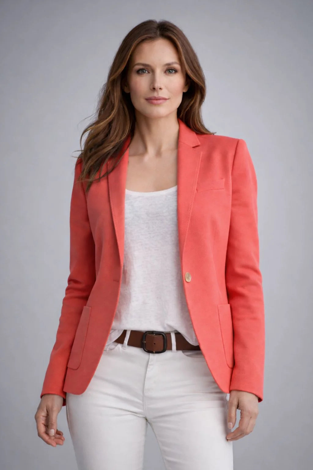 Soren Women's Slim Blazer | Single Button, Notched Lapels 5