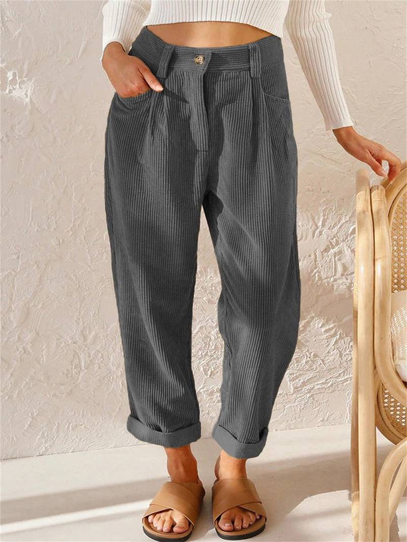 Sorin Men's Trousers | Corduroy, Relaxed Fit, High Waist, Front Pleats 2