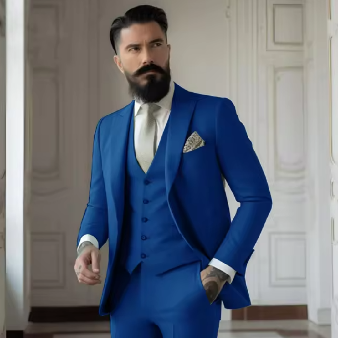Sven Three-Piece Men's Wedding Guest Suit | Sage Green, Elegant