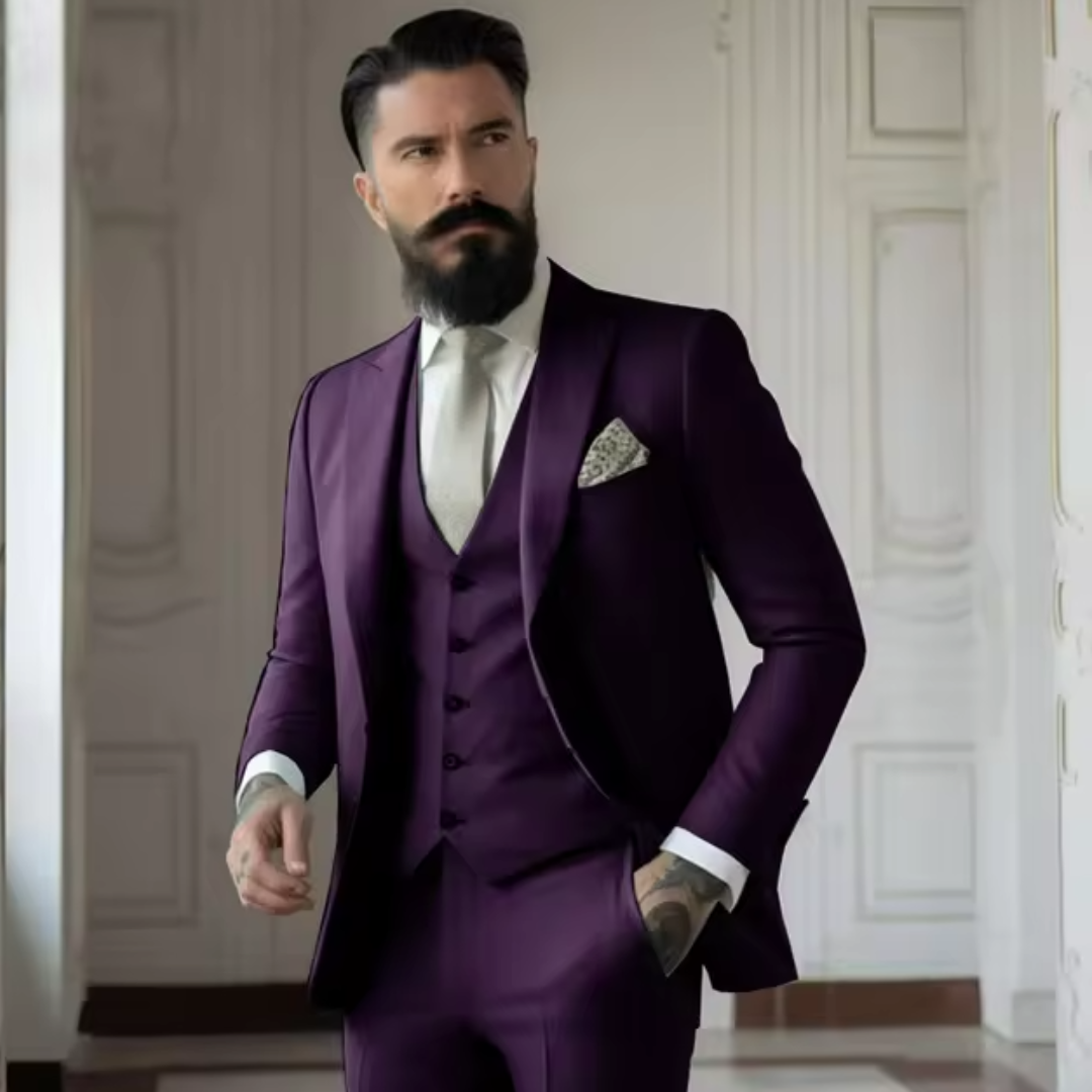 Sven Three-Piece Men's Wedding Guest Suit | Sage Green, Elegant