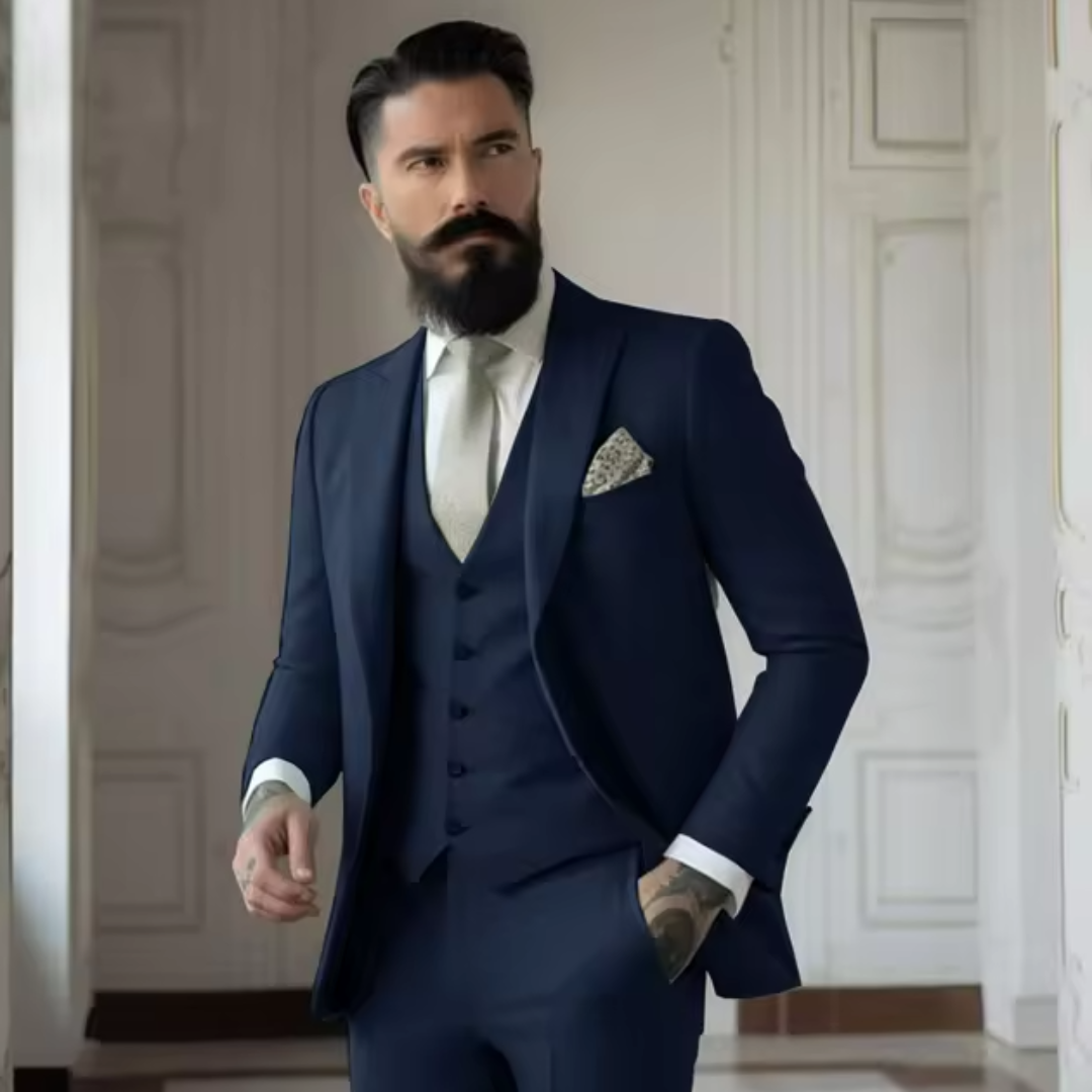 Sven Three-Piece Men's Wedding Guest Suit | Sage Green, Elegant