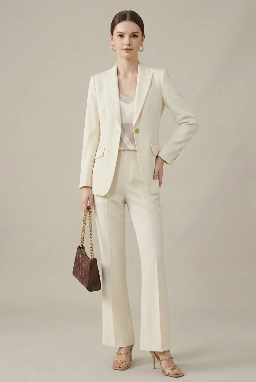 Talia Women's Tailored Suit Set | Soft Fabric, Notched Lapels 2