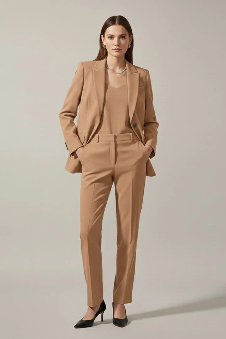 Talia Women's Two-Piece Suit Set | Notched Lapel Blazer and Trousers 5