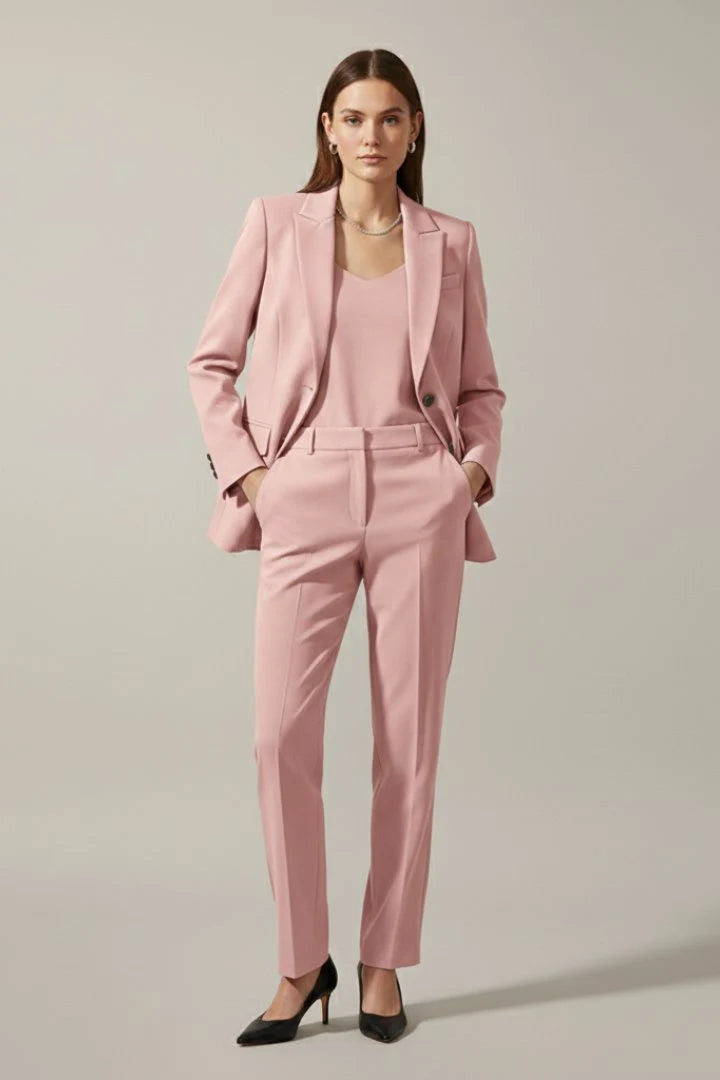 Talia Women's Two-Piece Suit Set | Notched Lapel Blazer and Trousers 6