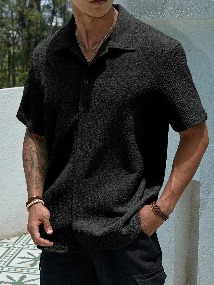Tango Men's Shirt | Textured Fabric, Classic Fit 0
