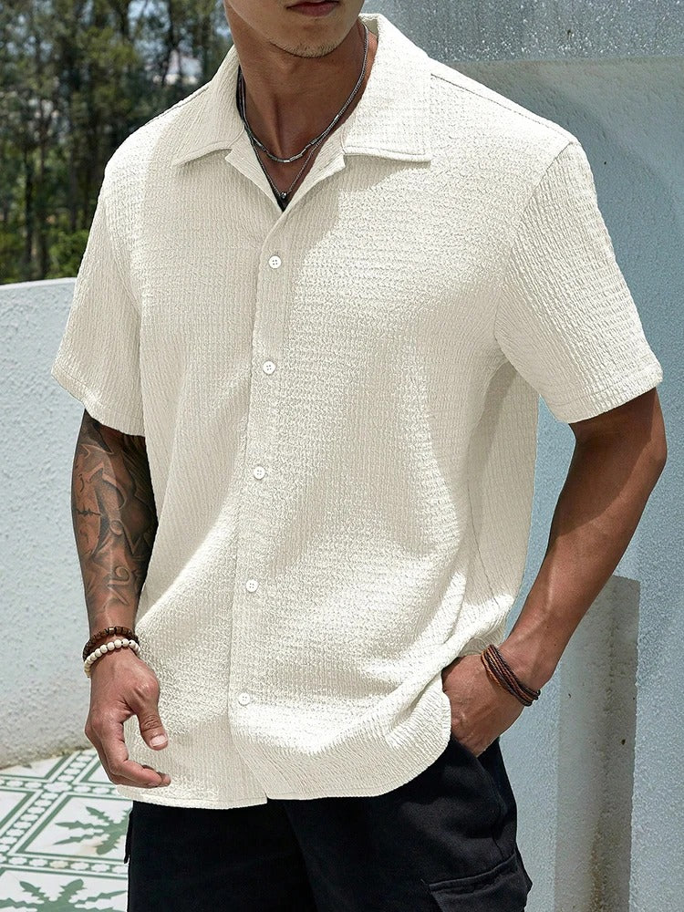 Tango Men's Shirt | Textured Fabric, Classic Fit 1
