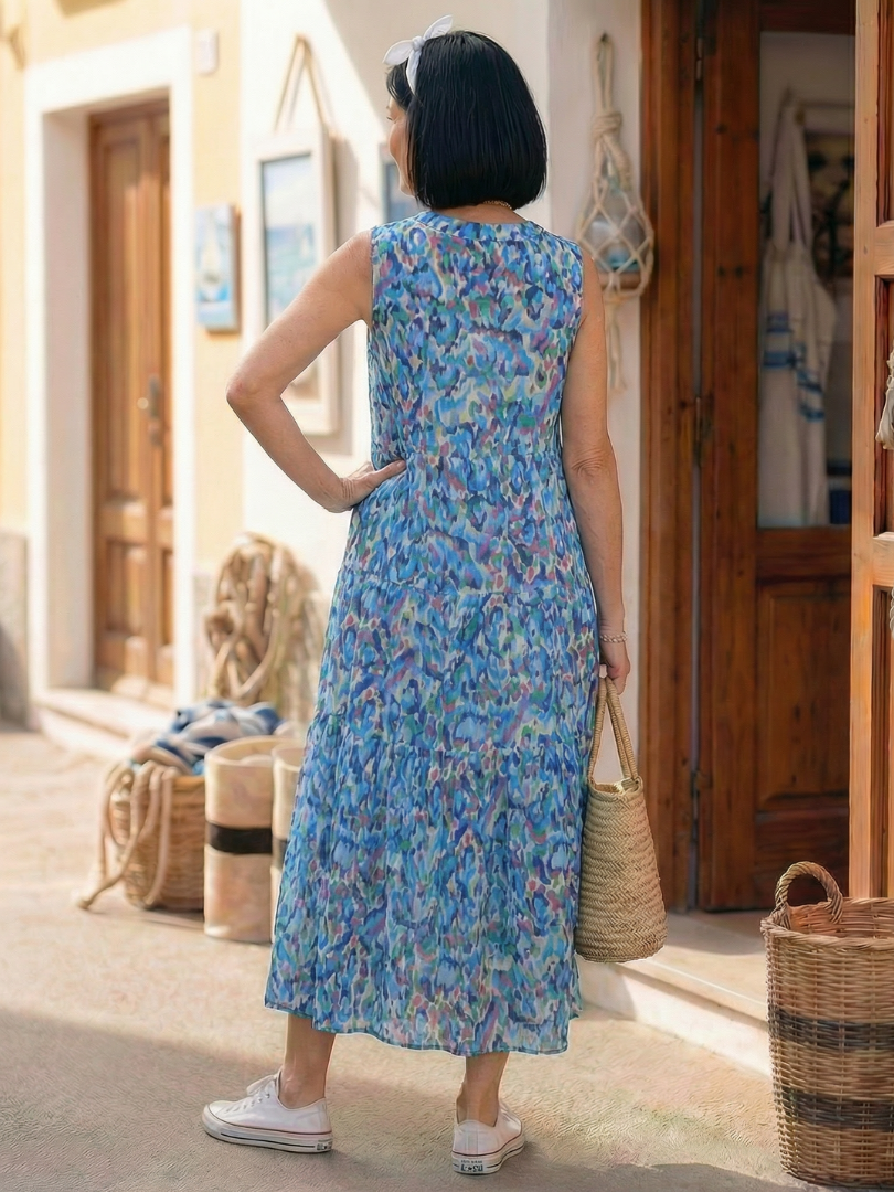 Tara Women's Midi Dress | Lightweight Fabric, Sleeveless Design 5