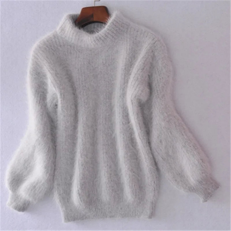 Tara Women's Sweater | Vintage Angora, Loose Knit 3