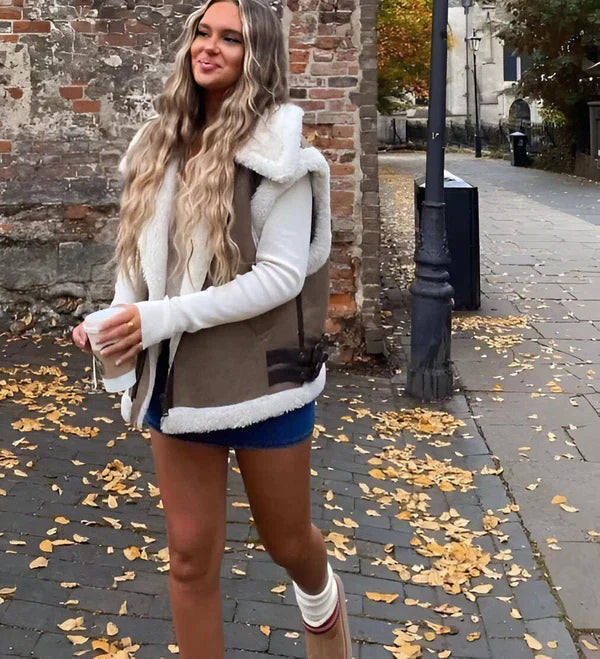 Teddy Autumn Vest | Water-Repellent, Cozy Comfort 3