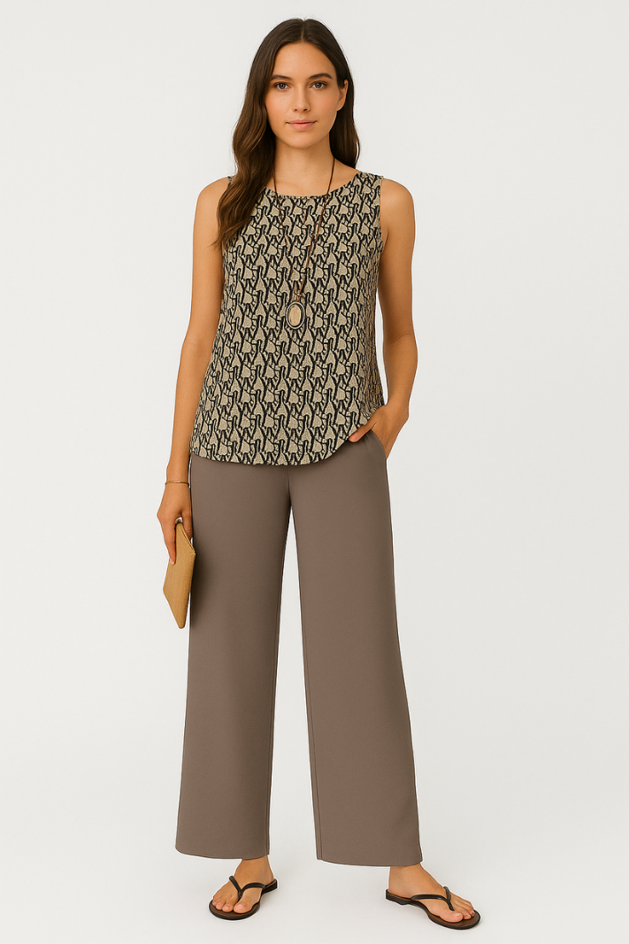 Yara | Stylish Summer Set with Square Neckline