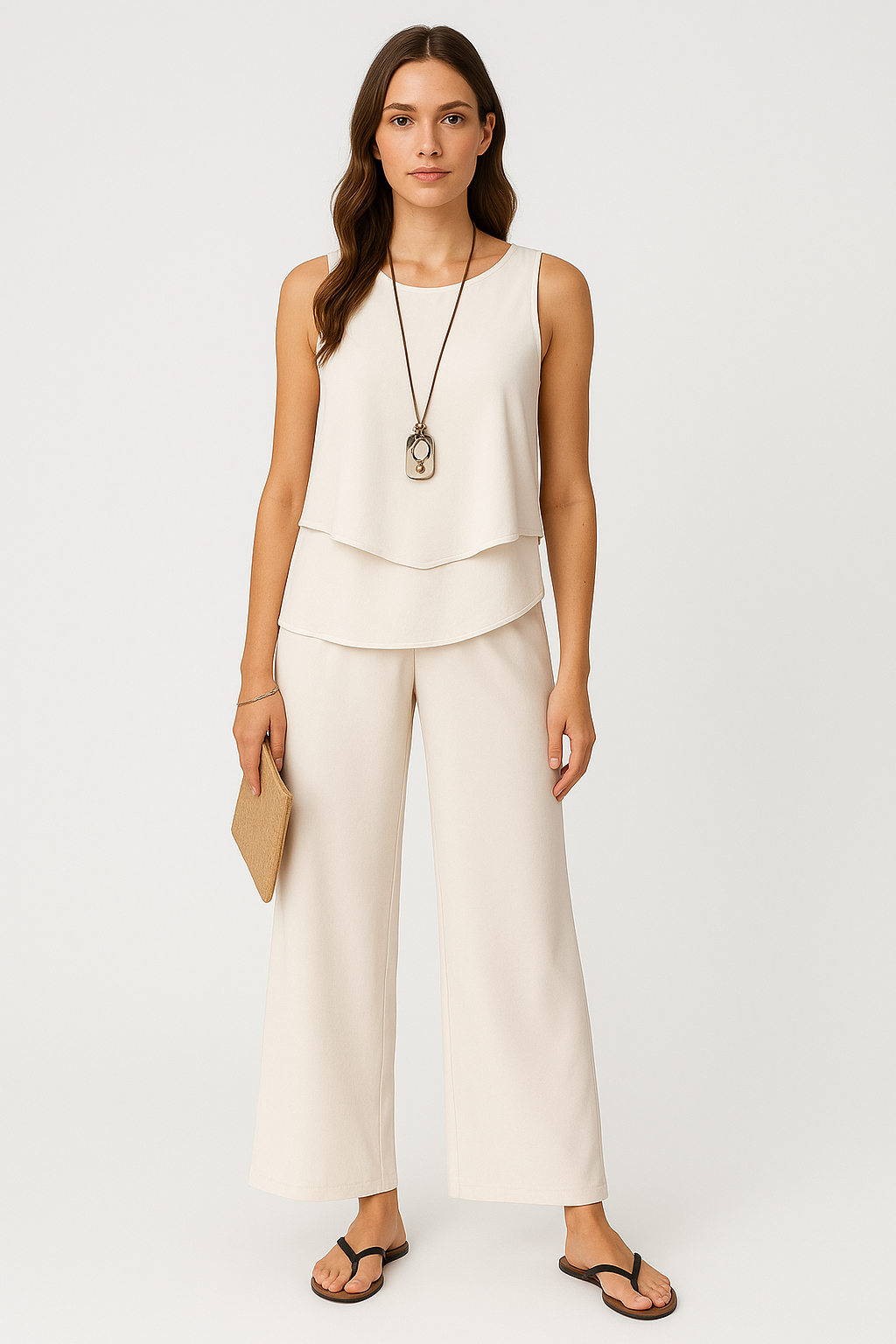 Yara | Stylish Summer Set with Square Neckline
