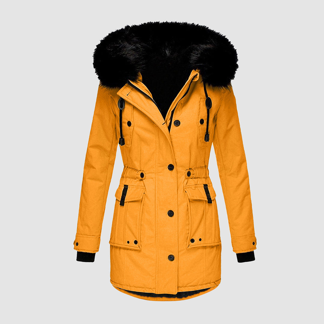 Tess Ladies Winter Jacket | Quilted, Waterproof with Lined Hood