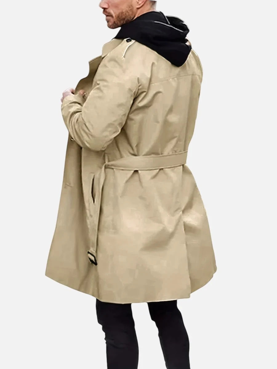 Thaddeus Men's Trench Coat | Double-Breasted, Structured Fabric 3