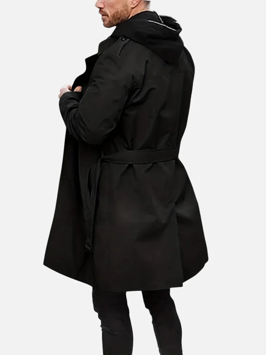 Thaddeus Men's Trench Coat | Double-Breasted, Structured Fabric 6
