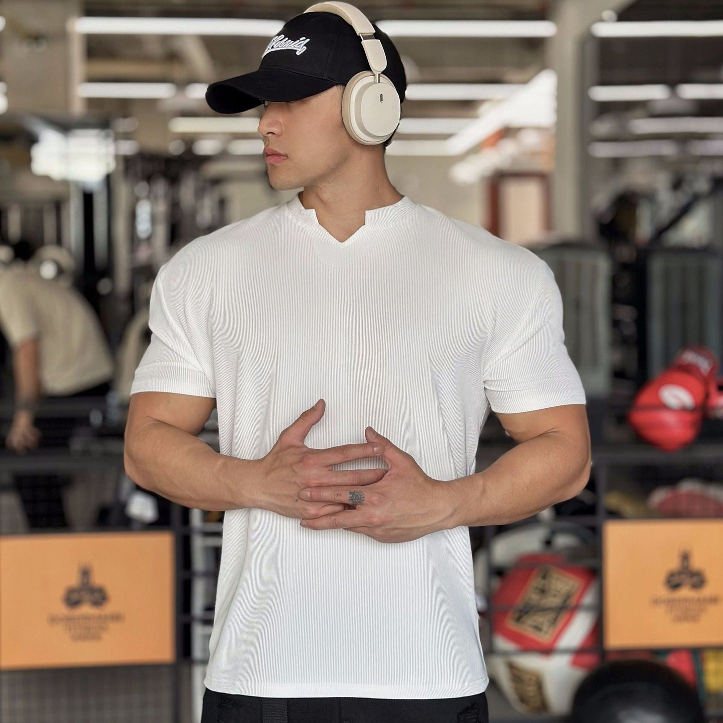 Vera Men's V-Neck T-Shirt | Lightweight Cotton Blend, Casual Style 1