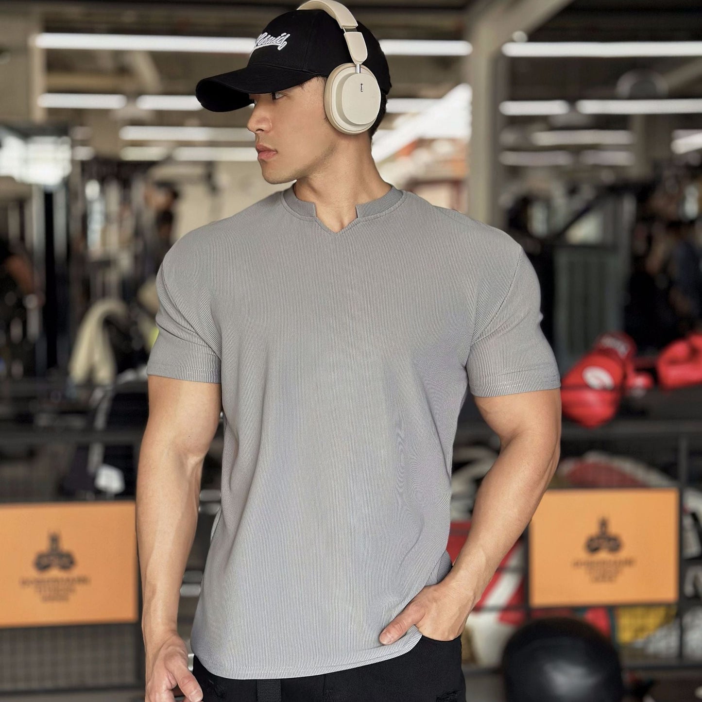 Vera Men's V-Neck T-Shirt | Lightweight Cotton Blend, Casual Style 2