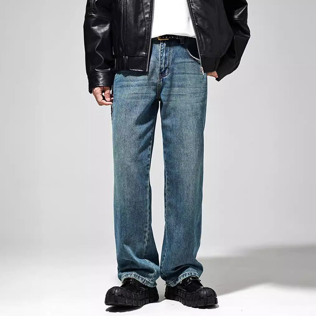 Vito Men's Baggy Jeans | Vintage High Waist with Distressed Effects 2