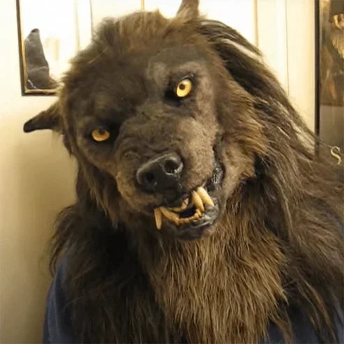 Warren Adult Werewolf Mask | Realistic Silicone and Faux Fur Design for Halloween 1
