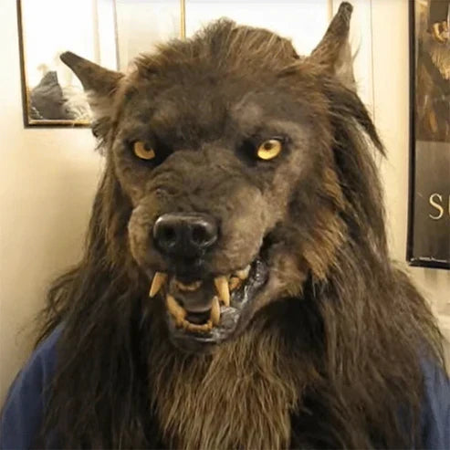 Warren Adult Werewolf Mask | Realistic Silicone and Faux Fur Design for Halloween 2