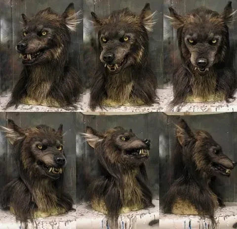 Warren Adult Werewolf Mask | Realistic Silicone and Faux Fur Design for Halloween 3