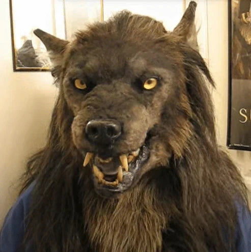 Warren Adult Werewolf Mask | Realistic Silicone and Faux Fur Design for Halloween 4