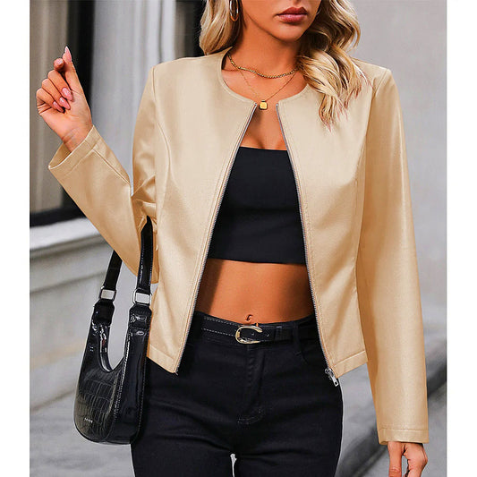 Wendy Women's Biker Jacket | High-Quality Leather, Trendy Design