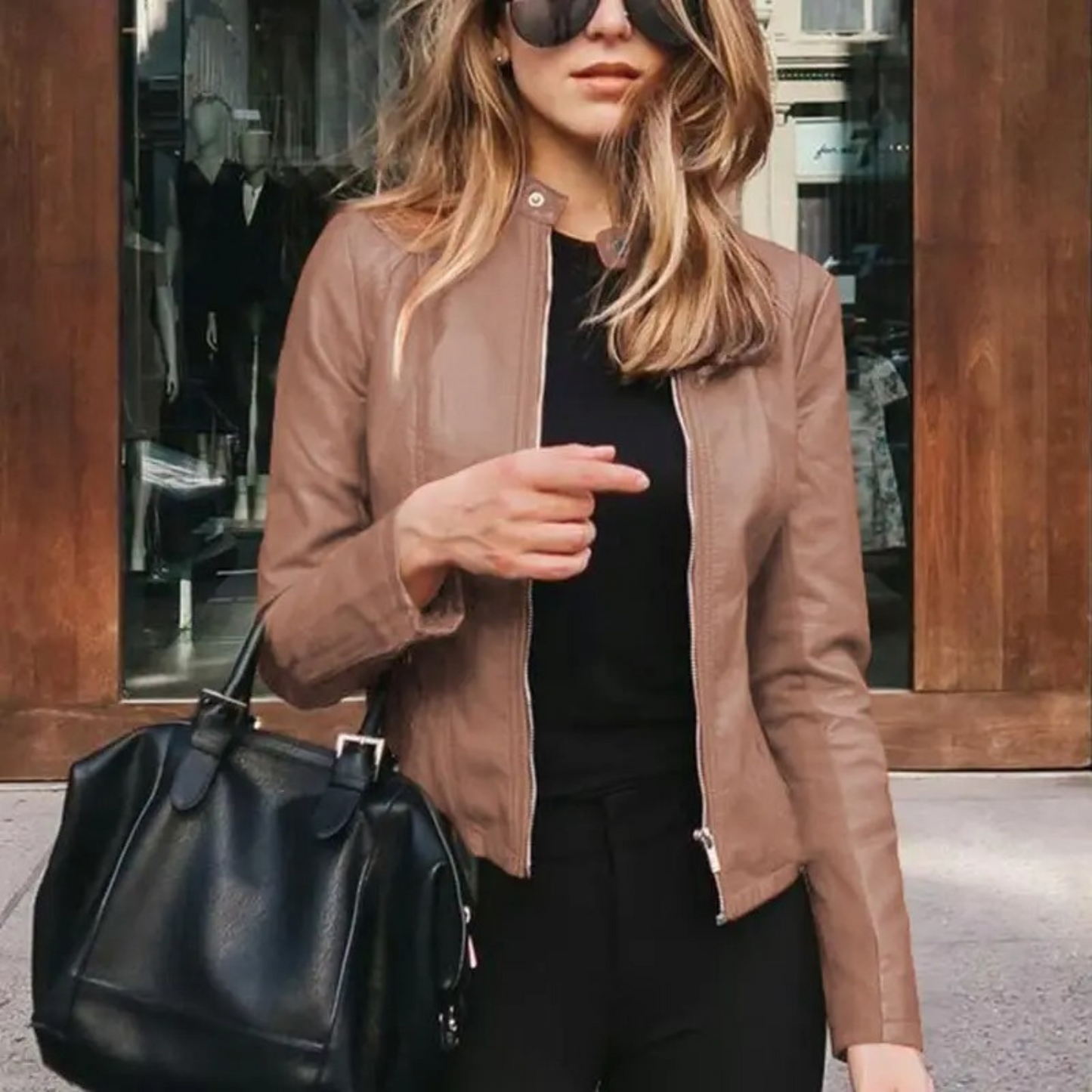 Wendy Ladies Motorcycle Jacket | Faux Leather, Edgy Style