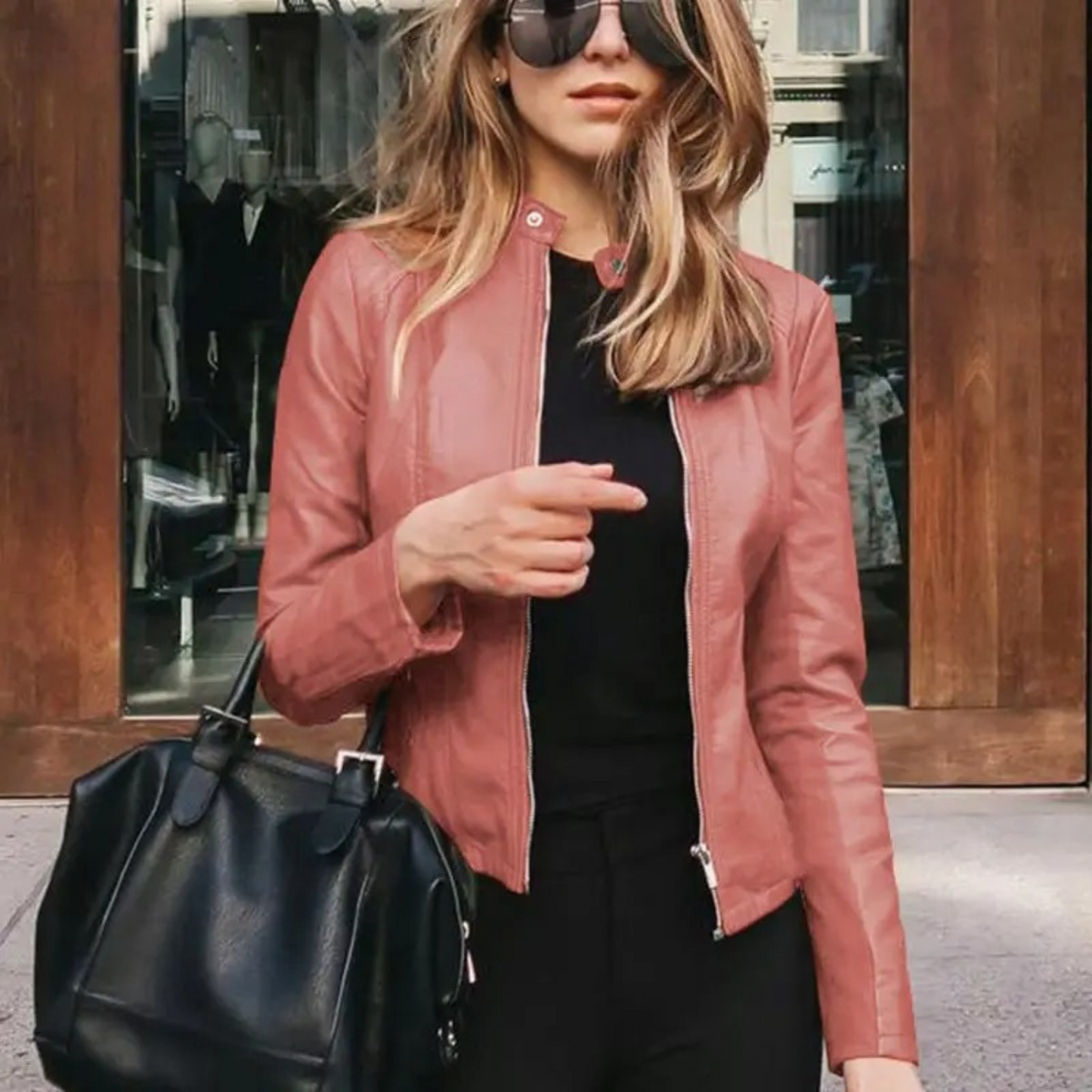 Wendy Ladies Motorcycle Jacket | Faux Leather, Edgy Style