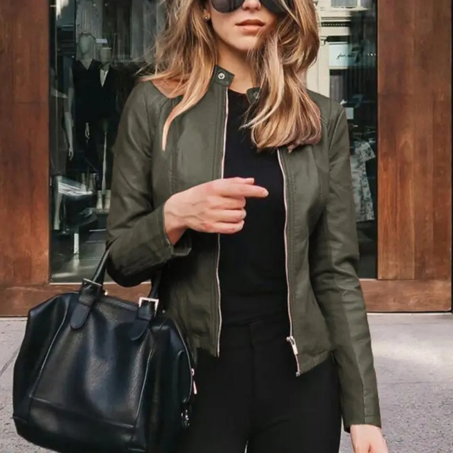 Wendy Ladies Motorcycle Jacket | Faux Leather, Edgy Style