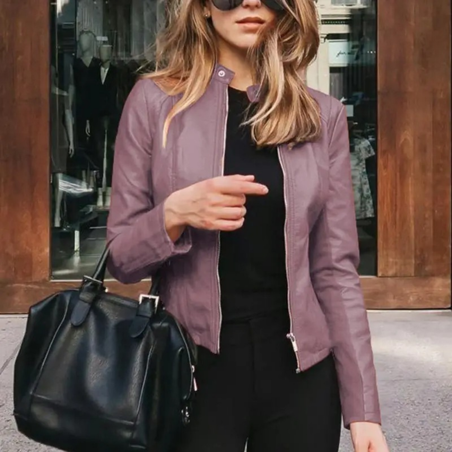 Wendy Ladies Motorcycle Jacket | Faux Leather, Edgy Style