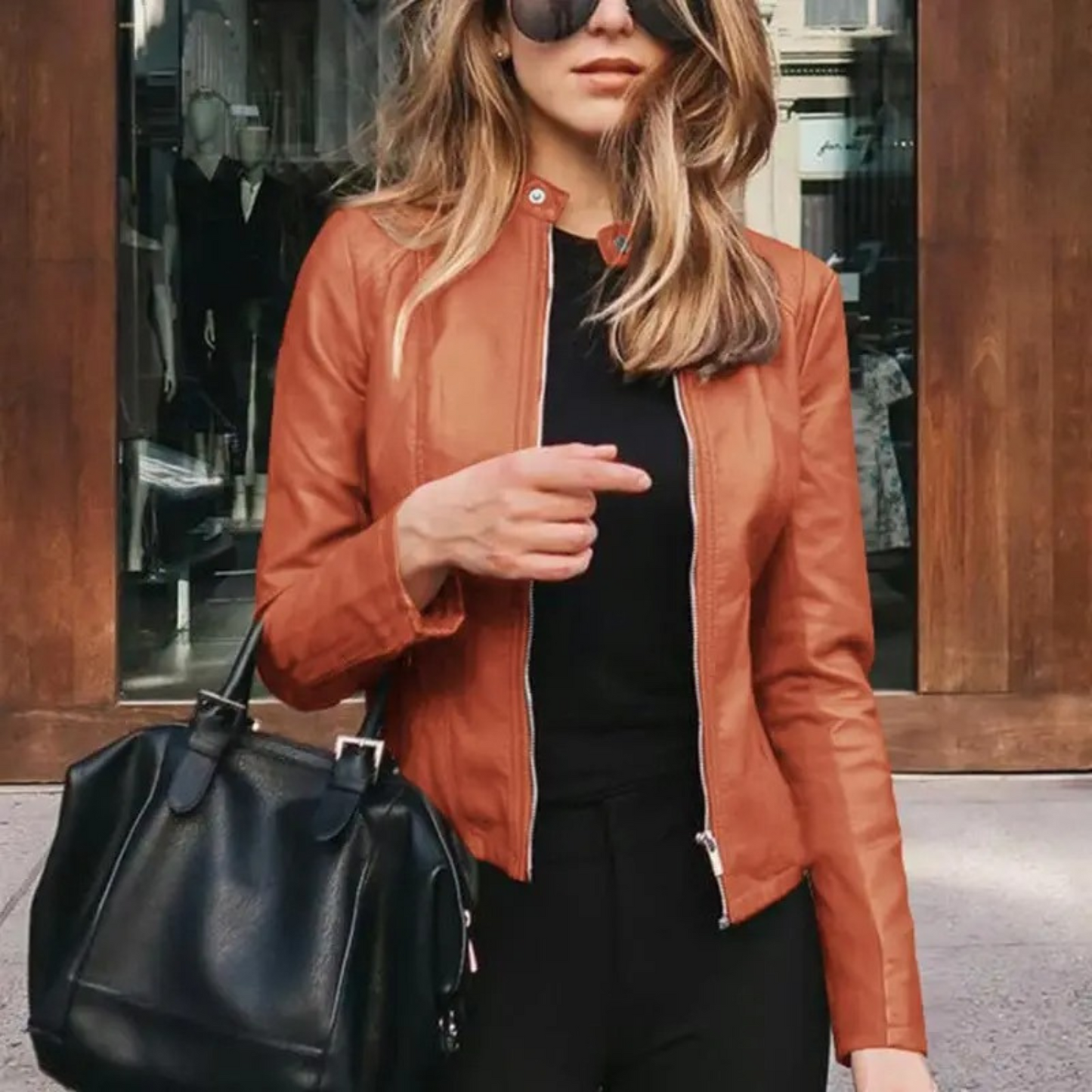 Wendy Ladies Motorcycle Jacket | Faux Leather, Edgy Style