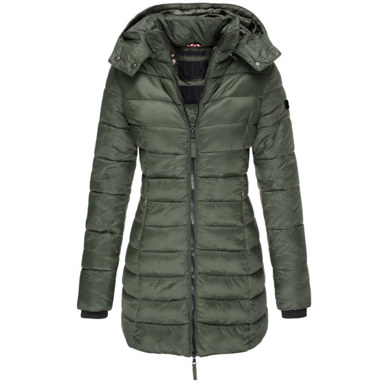 Wendy Women's Winter Jacket | Quilted Polyester with Hood