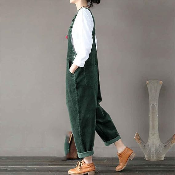 Wendy Women's Jumpsuit | Flowy Corduroy with Pockets 4