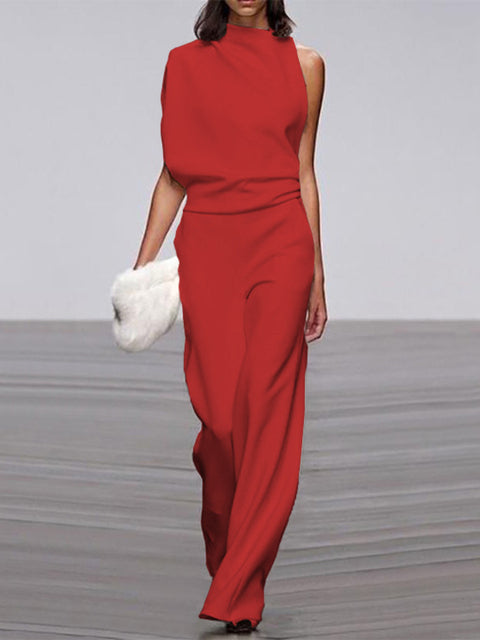 Wendy Women's Jumpsuit | Polyester Blend, Wide Leg 6