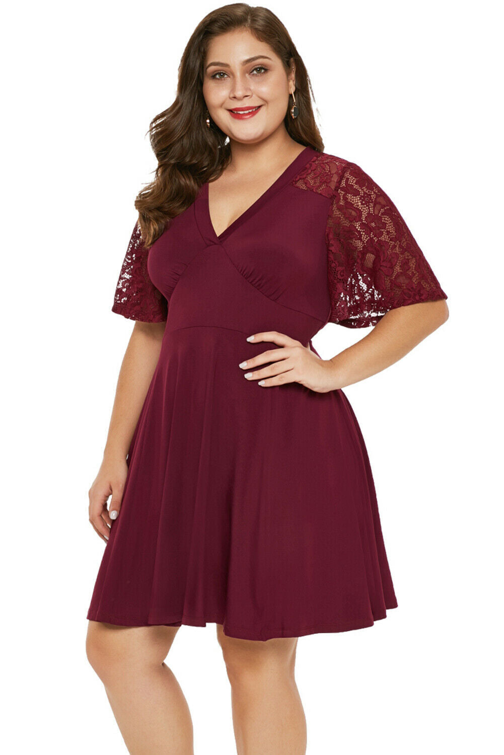 Wendy Women's Lace Dress | Elegant Hollow Out Design 0