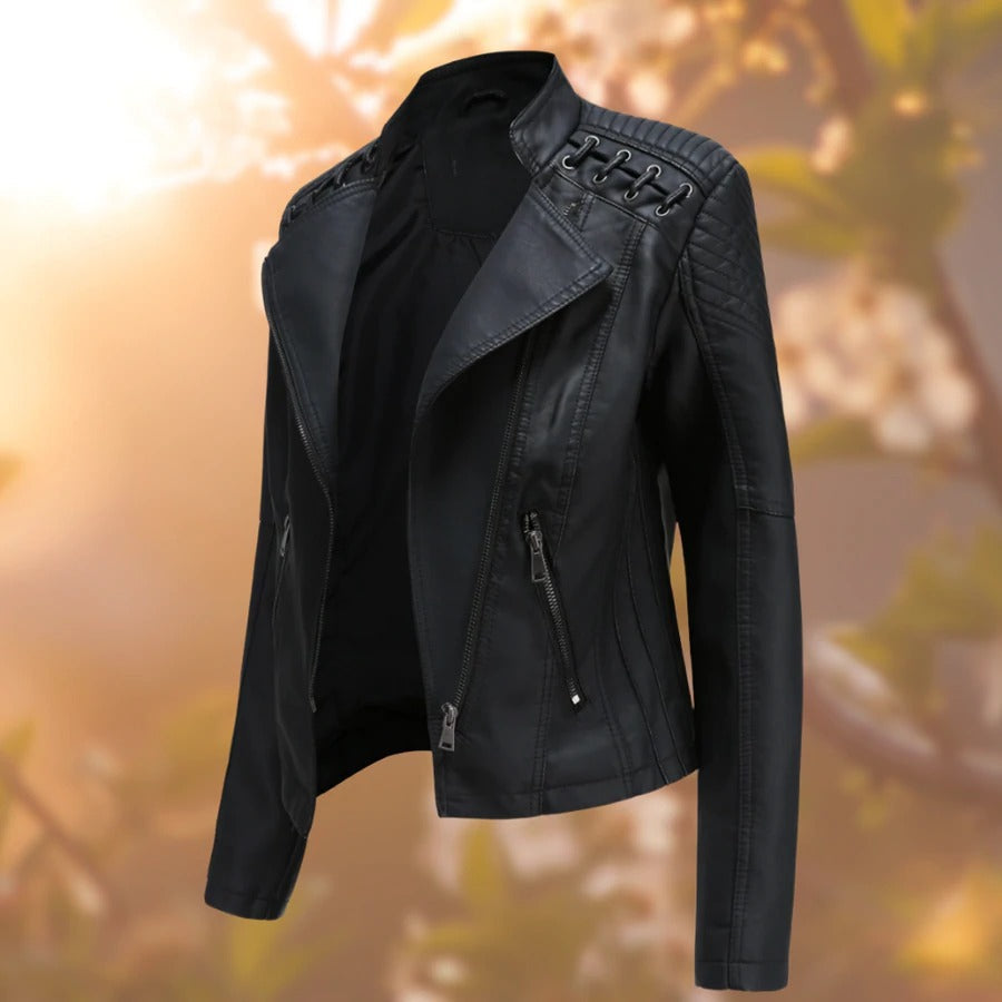 Wendy Women's Leather Jacket | PU Leather, Autumn/Winter Fashion 0