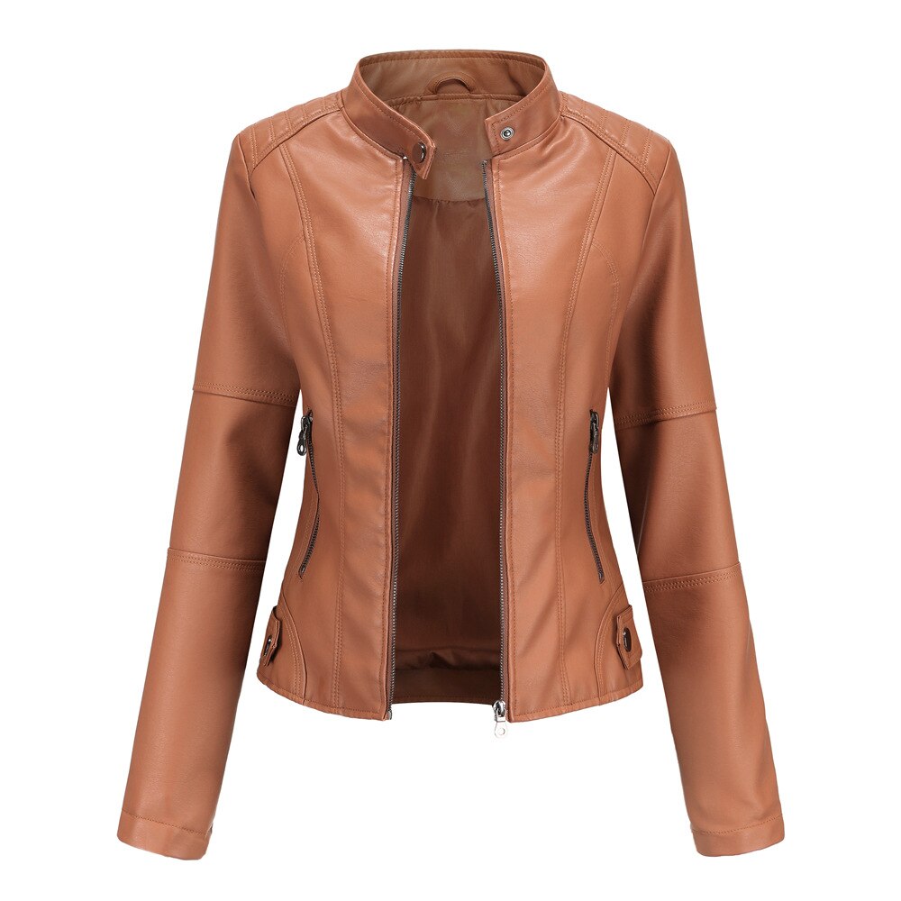 Wendy Women's Leather Jacket | PU Leather, Elegant Style 7