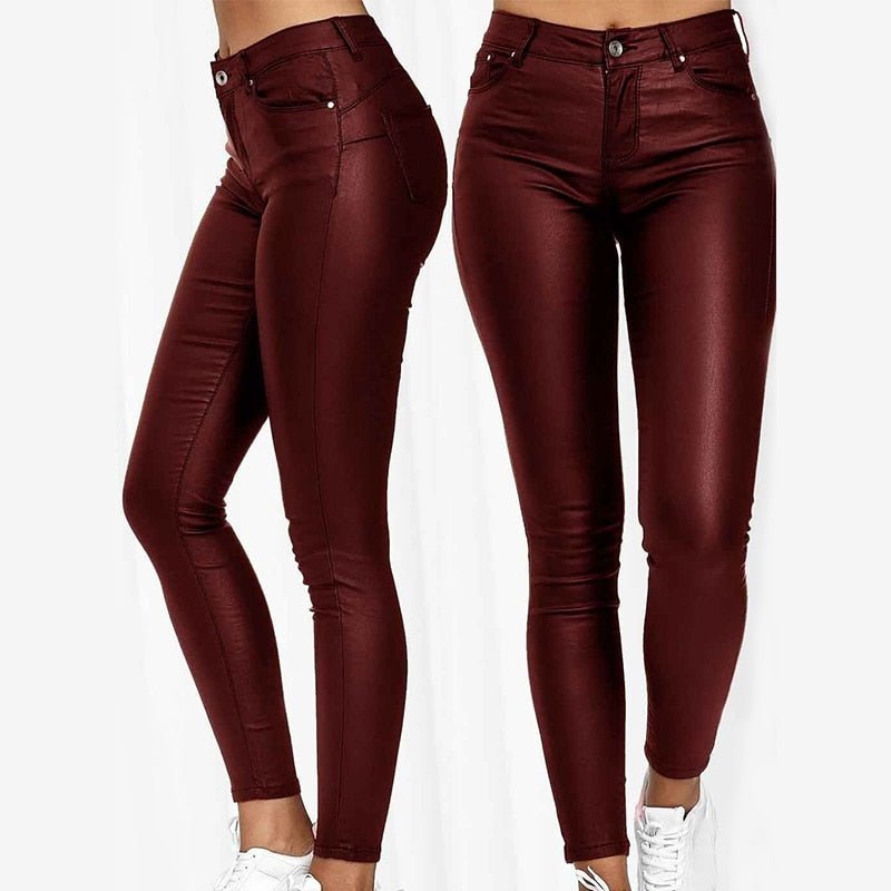 Wendy Women's Leather Jeggings | Comfortable PU, Casual 2