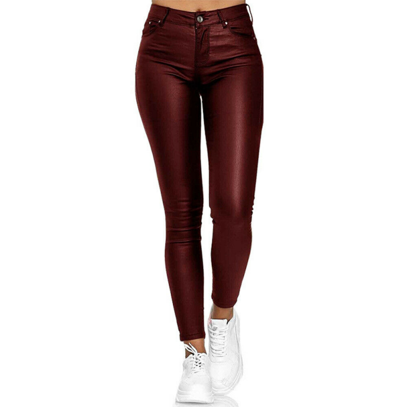Wendy Women's Leather Jeggings | Comfortable PU, Casual 6