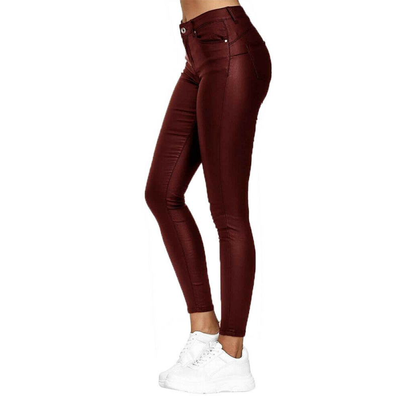 Wendy Women's Leather Jeggings | Comfortable PU, Casual 8