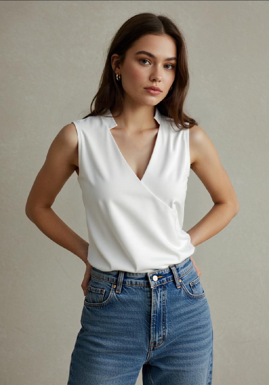 Wendy Women's Sleeveless Top | Comfortable Polyester Blend 1