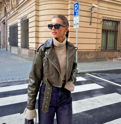 Wendy Black Leather Women's Jacket | High-Quality Leather, Timeless Design