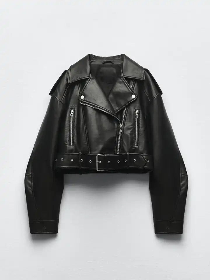 Wendy Black Leather Women's Jacket | High-Quality Leather, Timeless Design