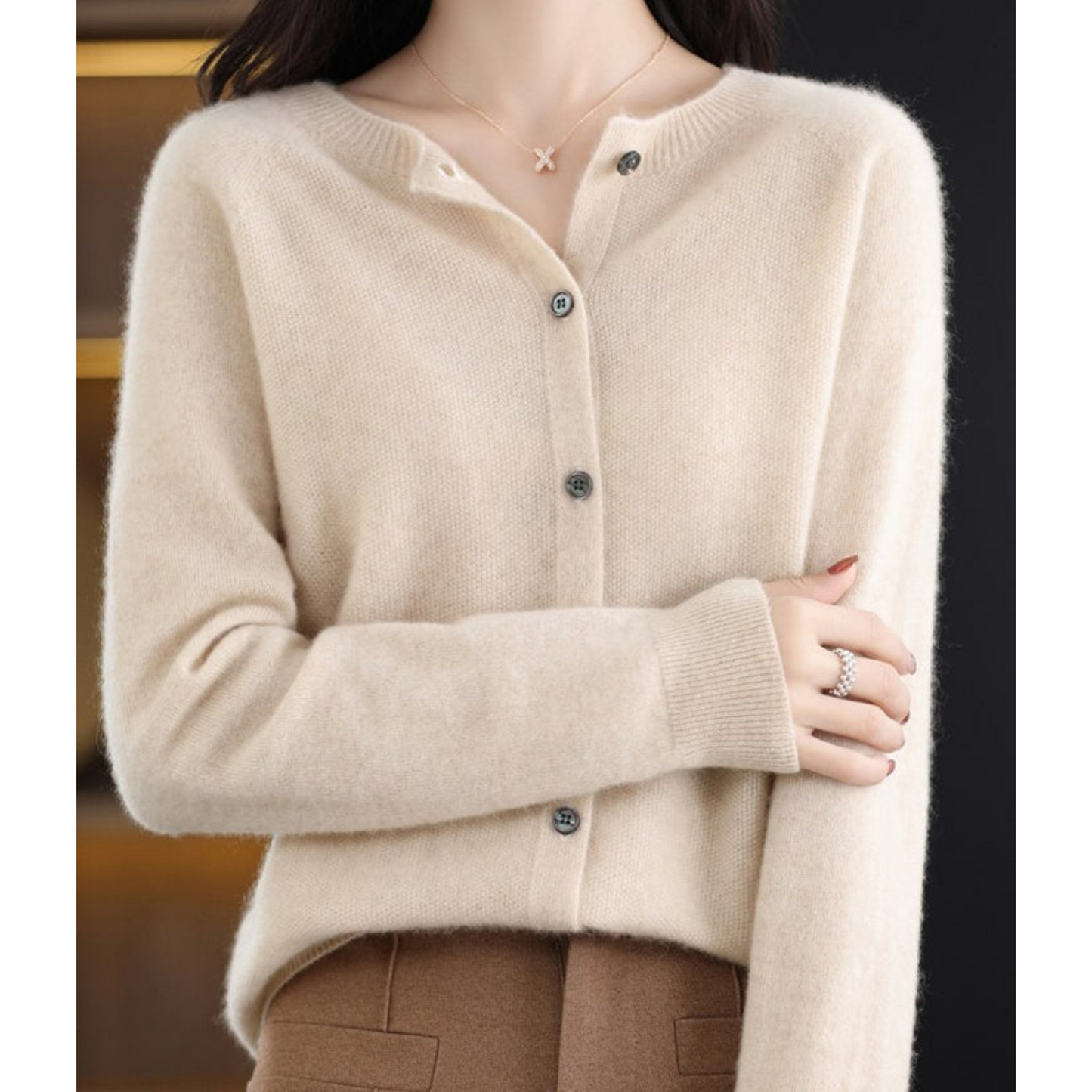 Willa Women's Cardigan Sweater | Cozy Knit, Elegant Design 13
